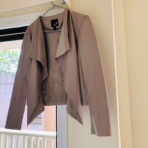 Cream/Nude Leather Jacket